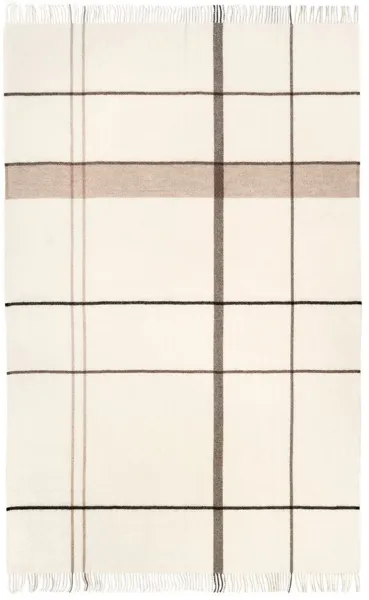 KRISTINA DAM STUDIO Gradient Throw pläd - beige alpacka och ull (240x140)