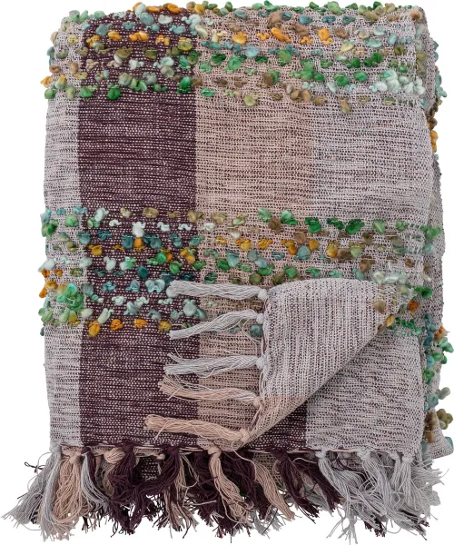 CREATIVE COLLECTION Laj Plaid, Lila, Akryl B: 130cm, L: 150cm