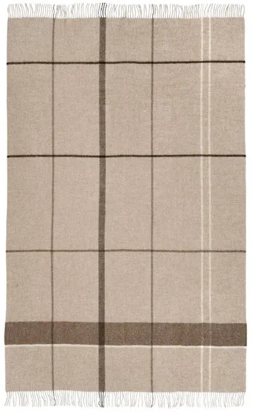 KRISTINA DAM STUDIO Gradient Throw pläd - brun alpacka och ull (240x140)